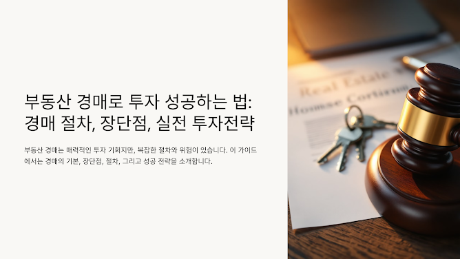 부동산 경매로 투자성공