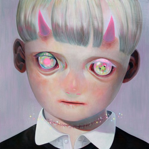 hikari shimoda pinturas crianças macabras demoníacas