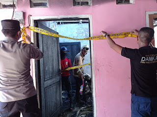 Kebakaran rumah tinggal milik Bapak Miseri, warga Dusun Krajan Desa Tanggung Kecamatan Padang Kabupaten Lumajang