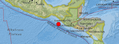 SISMO DE 5,7 GRADOS SACUDE LA COSTA DE CHIAPAS, MEXICO