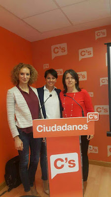 Rosa Luna y Ruth Santín, en un curso de formación de Ciudadanos Castilla y León