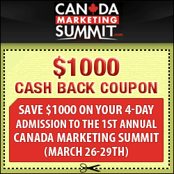 Canada Marketing Summit COUPON!