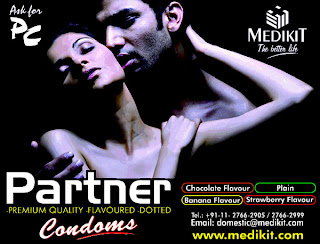 Partner premium quality flavoured dotted condoms