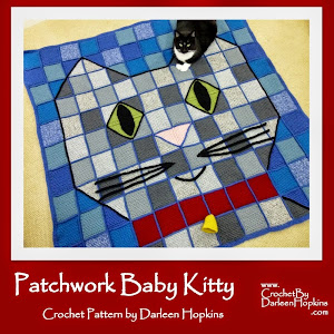 Patchwork Baby Kitty Throw Blanket