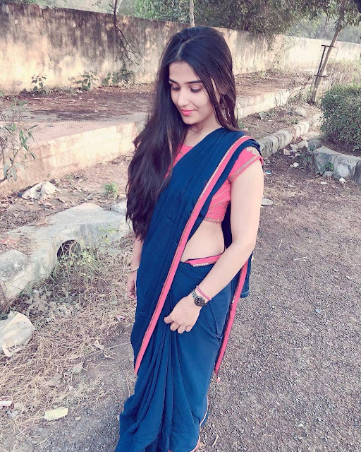100+ Top Instagram Pose Stylish Hidden Face in Saree For Girls - shoutoutly