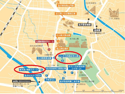 金沢ジャズストリート2023 MAP