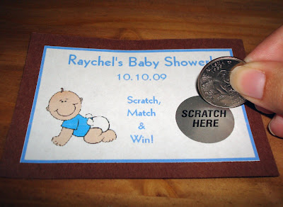 Baby Shower Lotto Tickets