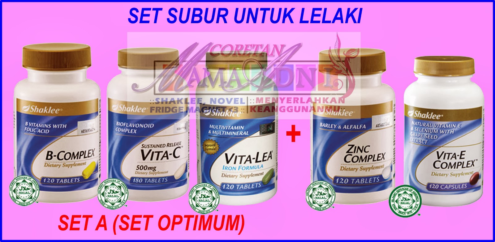 Masalah mendapat zuriat, atasinya dengan Set Kesuburan Shaklee