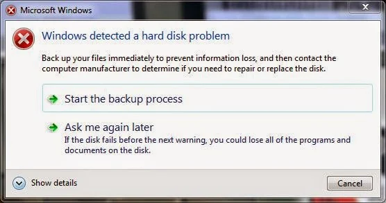 How to reset hard disk S.M.A.R.T BAD