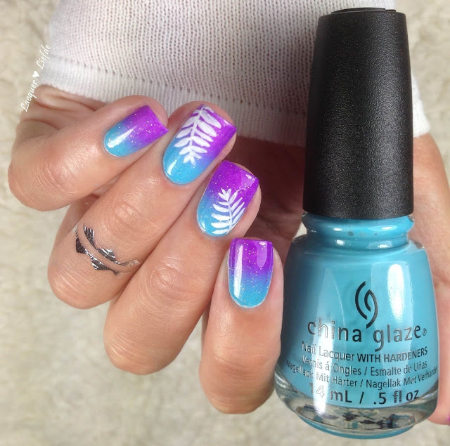 China Glaze Electric Nights Gradient Nagel Design