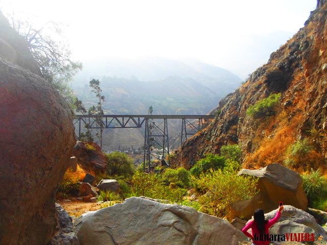 Puente Challape desde la cascada Challape