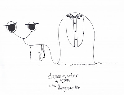 Dummberry as dumm•waiter by Becky Gomez || BeckyCharms & Co.