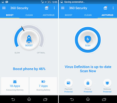 Aplikasi 360 Security Antivirus Boost NEW VERSI 3.3.7 Apk 2015