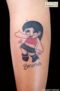 Menina cartoon com homenagem