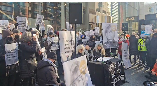 Canada Israel IDF military illegal funding CRA tax credits Palestine activists arrests Heather Reisman Indigo Toronto protests