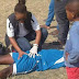 HILARIOUS! Photo of a female medical personnel attending to a male footballer goes viral