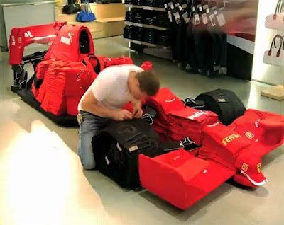 Formula One Car Ferrari Made By Unique Material Clothes Bag