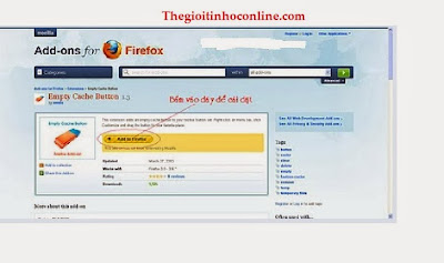 DỌN SẠCH CACHE CỦA FIREFOR