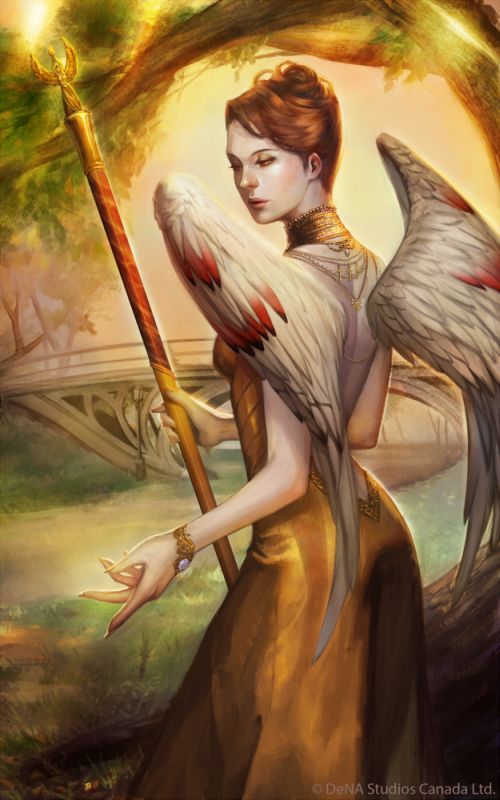 Noa Ikeda deviantart illustrations women female characters fantasy Angels