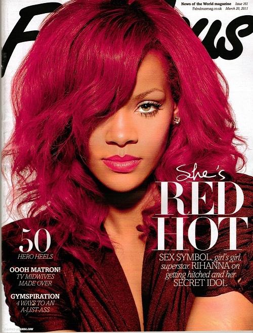 rihanna red hair. Rihanna's red hair