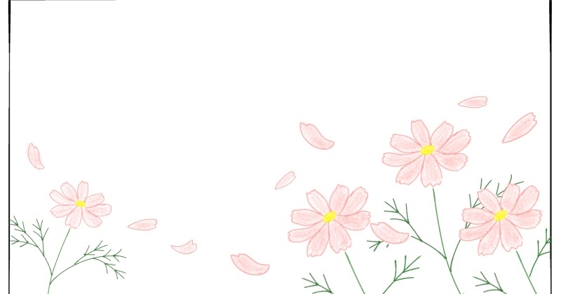 簡単なコスモスの花のイラストの描き方 遠北ほのかのイラストサイト