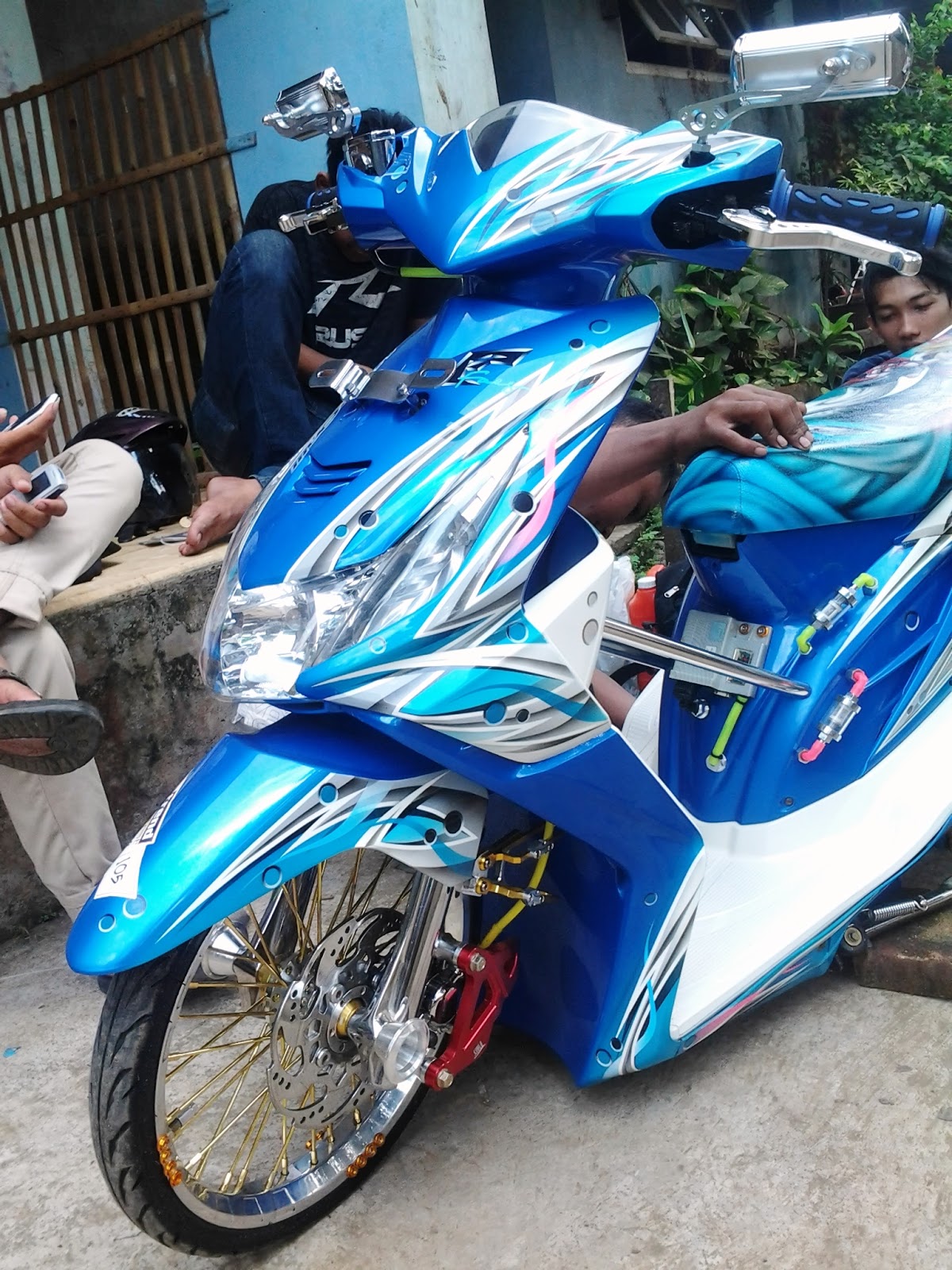 Kumpulan Modif Honda Beat Airbrush Terupdate Botol Modifikasi