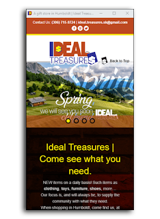 Website, example - Ideal Treasures