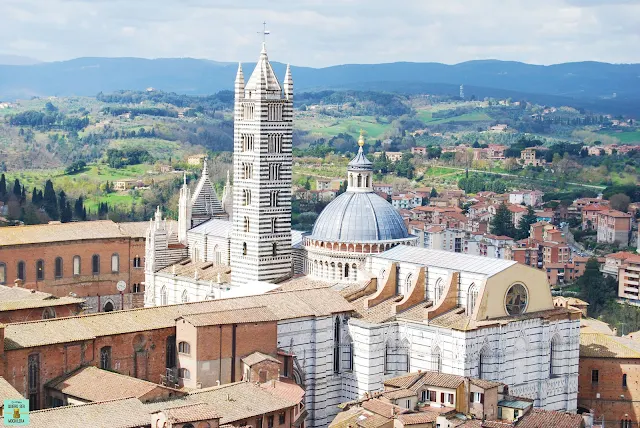 Vistas desde la Torre del Mangia en Siena