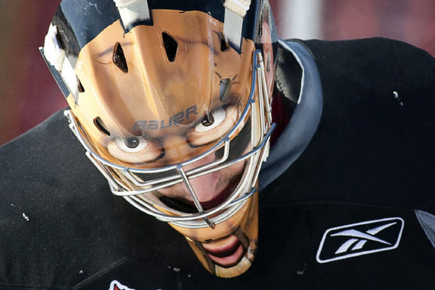 carey price heritage classic jersey. carey price helmet design.