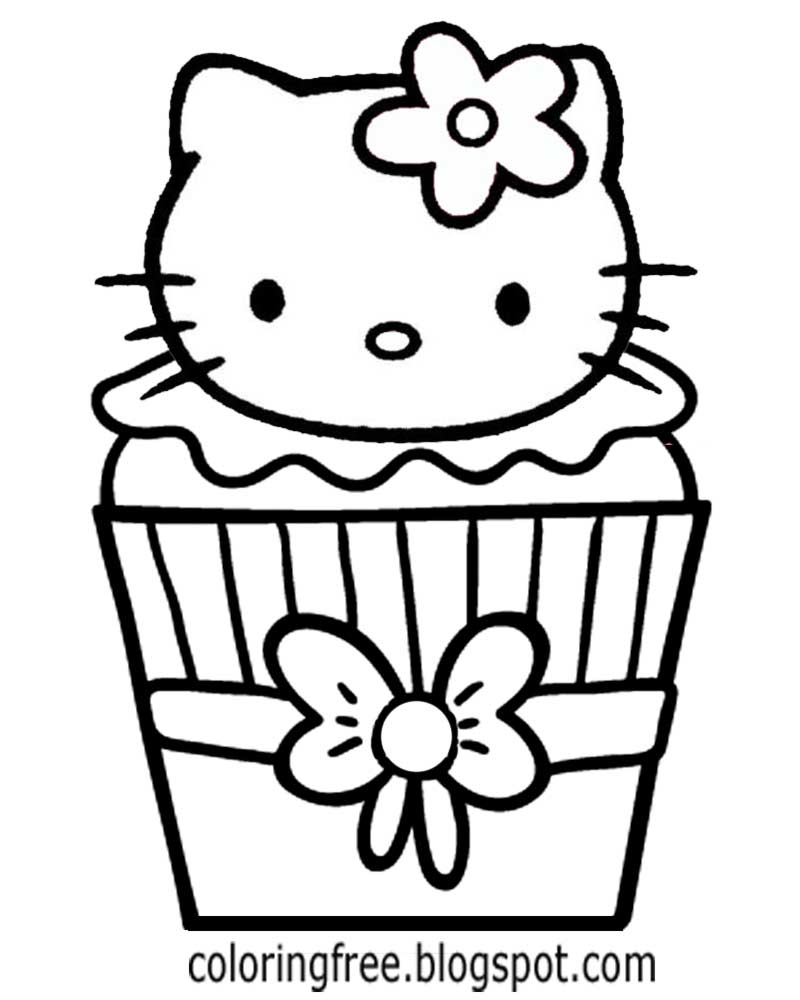 Cinnamon clipart cupcake colouring pages for teenage girls hello kitty cake pralines caramel swirl