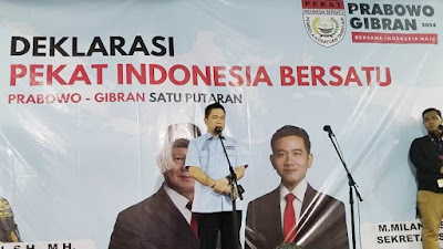 PEKAT IB Deklarasi Dukung Prabowo-Gibran