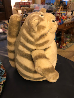 side of cat plush toy