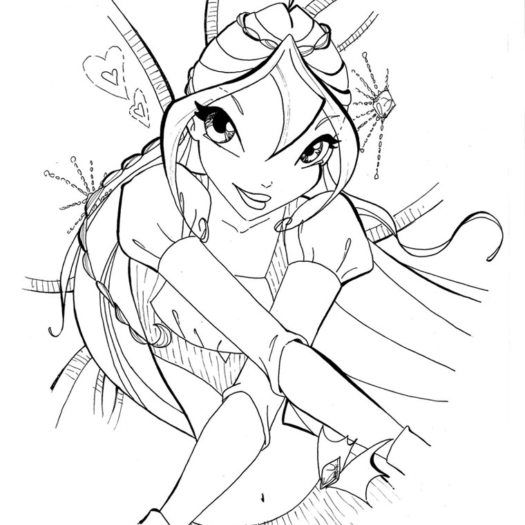 coloriage winx bloomtransformee