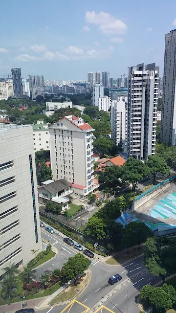 Oasia hotel Novena Singapore 酒店房間外望風景