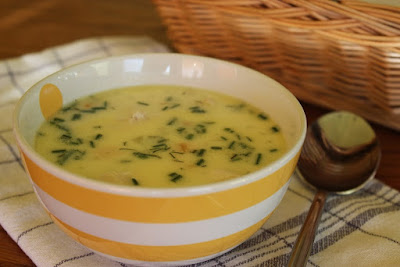 Supa (ciorba) de pui a la grec