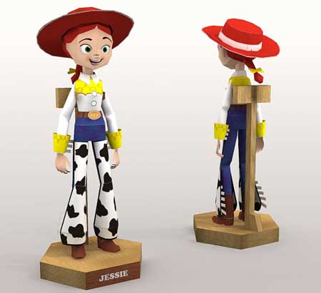 Toy Story Jessie Papercraft Download 