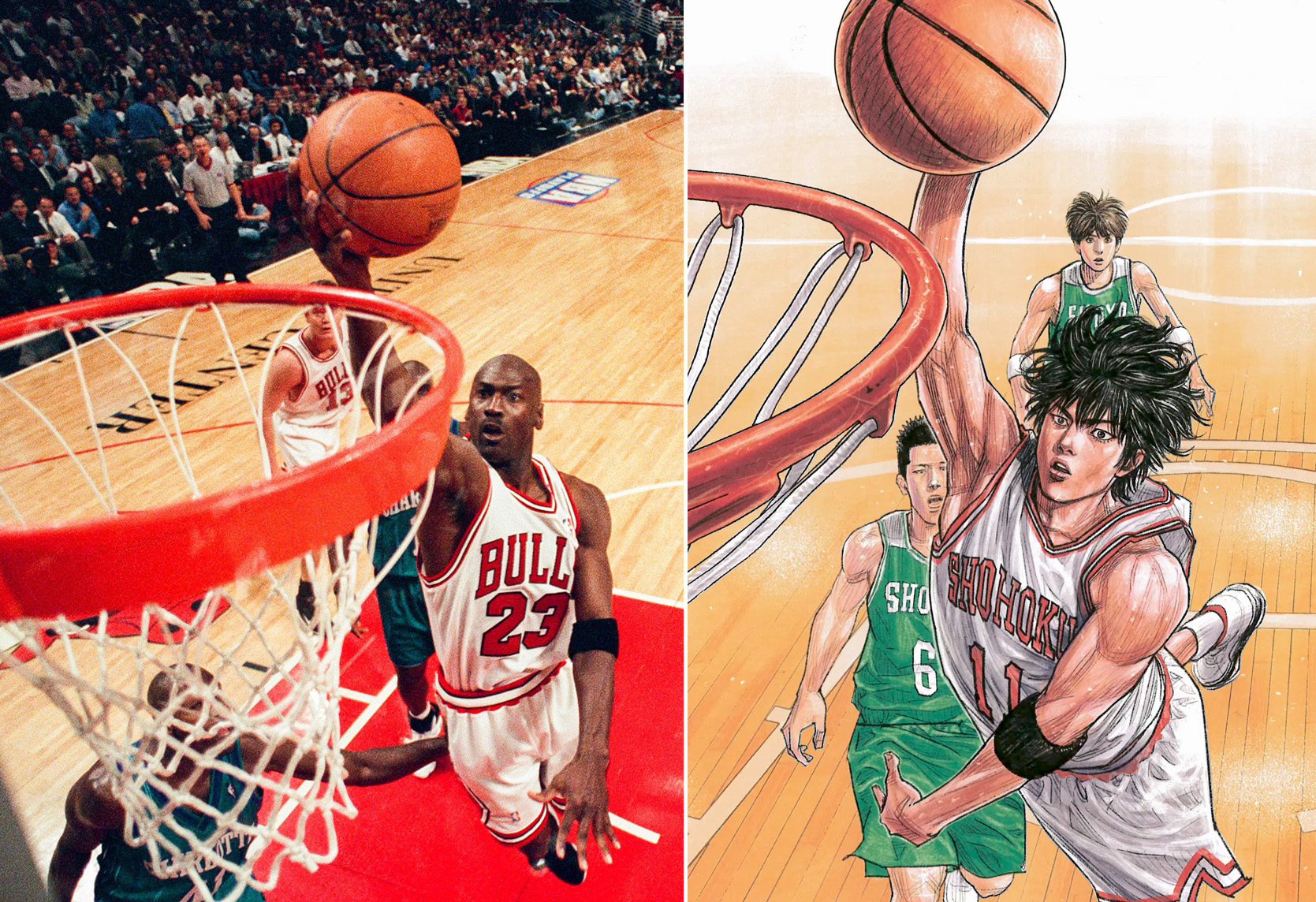 storia slam dunk jordan vs rukawa