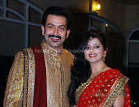 Prithviraj, supriya, menon, wedding, reception, photos