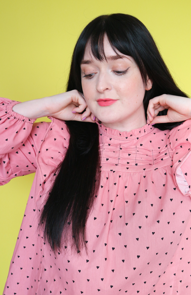 Abi's pink Marnie top