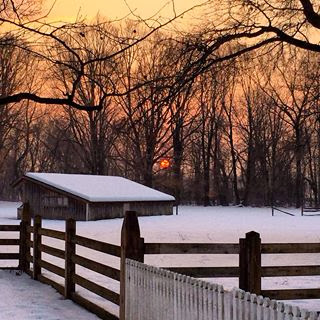 Winter_sunset_February_2014_Pennsbury_Manor