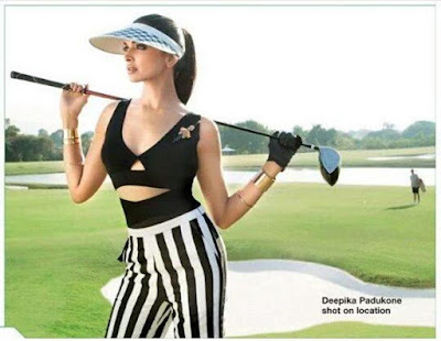 Deepika Padukone playing golf, Lodha Group, Photoshoot 