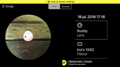 Schermafbeelding Hipstamatic-instellingen Ruddy + Ina’s 1982