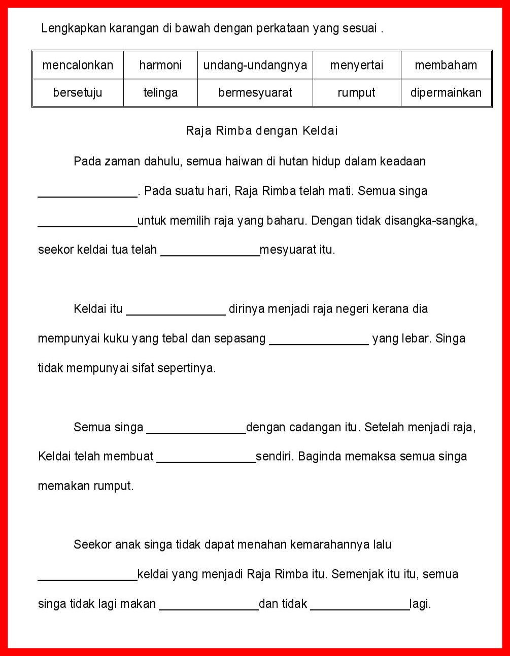 Blog cikgu ruhaida: Latihan Penulisan