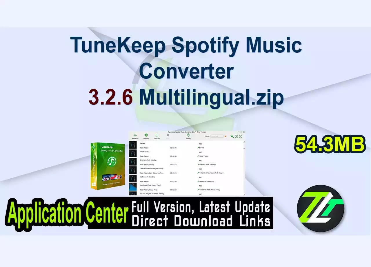 TuneKeep Spotify Music Converter 3.2.6 Multilingual.zip