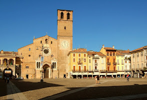 Piazza della Vittoria in the centre of Lodi is rated one of Italy's most beautiful squares