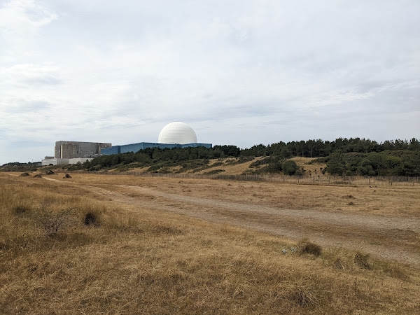 Sizewell Nuclear Power Station - the wooded area likely to be impacted by the construction of Sizewell C