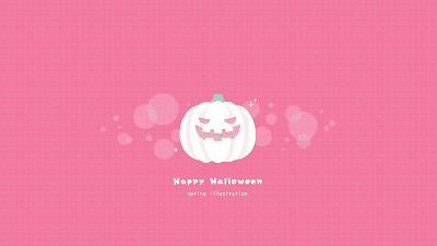 【ハロウィンかぼちゃ】ハロウィンのおしゃれでシンプルかわいいイラストPC壁紙・背景