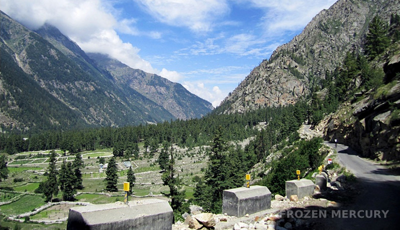 View on route from Chitkul