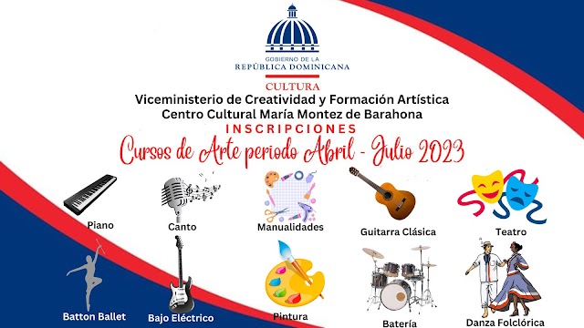 BARAHONA: Inscripciones abiertas Talleres de Artes abril-julio 2023