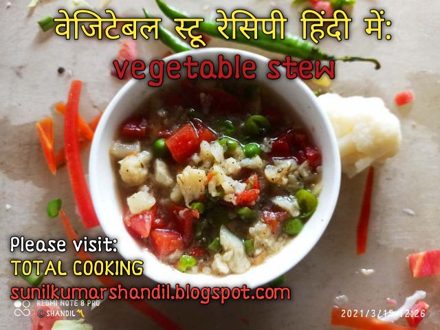 वेजिटेबल स्टू रेसिपी हिंदी में | vegetable stew recipe in hindi